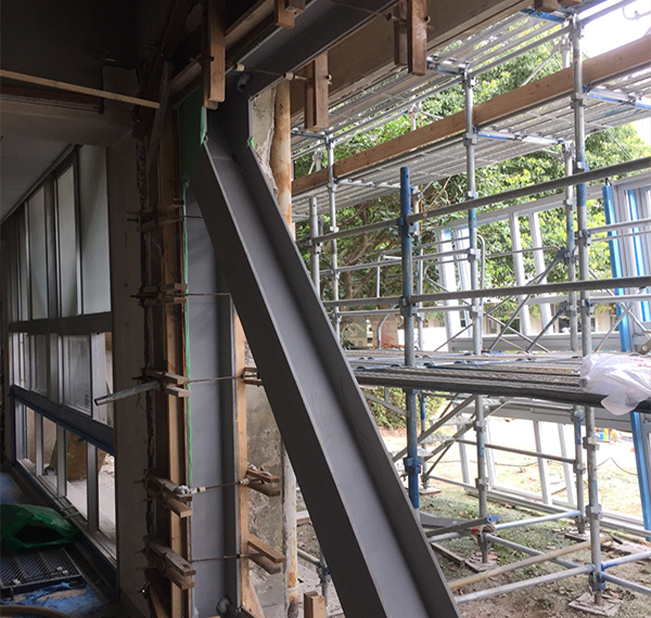 グラウト工事(無収縮モルタル注入)